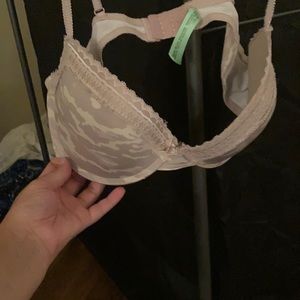 Honeydew pink camp bra